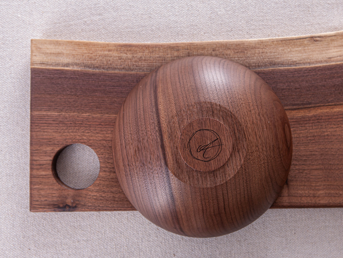 BOWL AND BOARD COMBO IN BLACK WALNUT#2