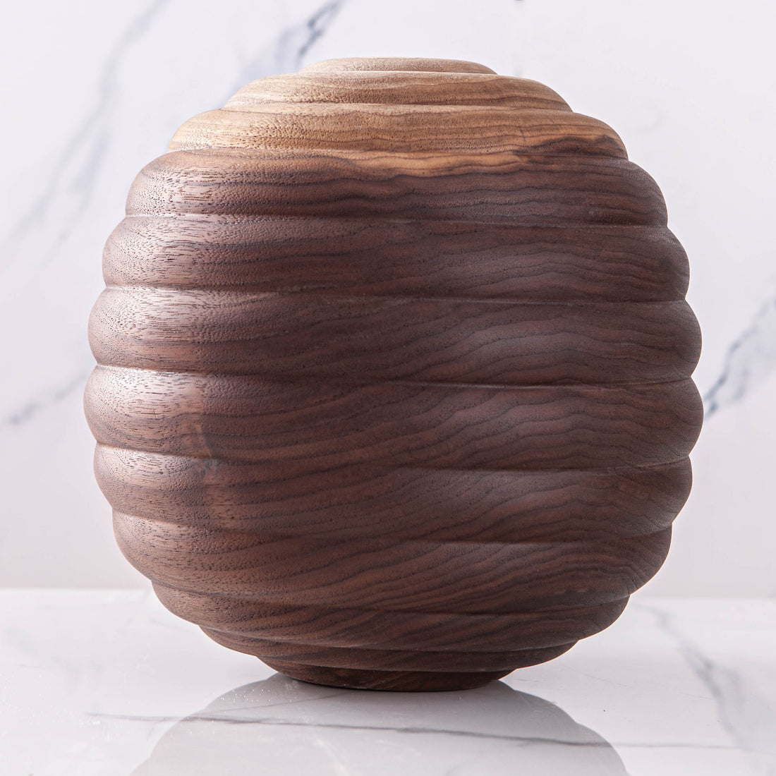 HIVE VESSEL IN TEXTURED BLACK WALNUT