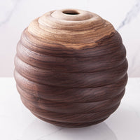 HIVE VESSEL IN TEXTURED BLACK WALNUT