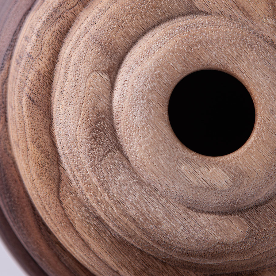 HIVE VESSEL IN TEXTURED BLACK WALNUT