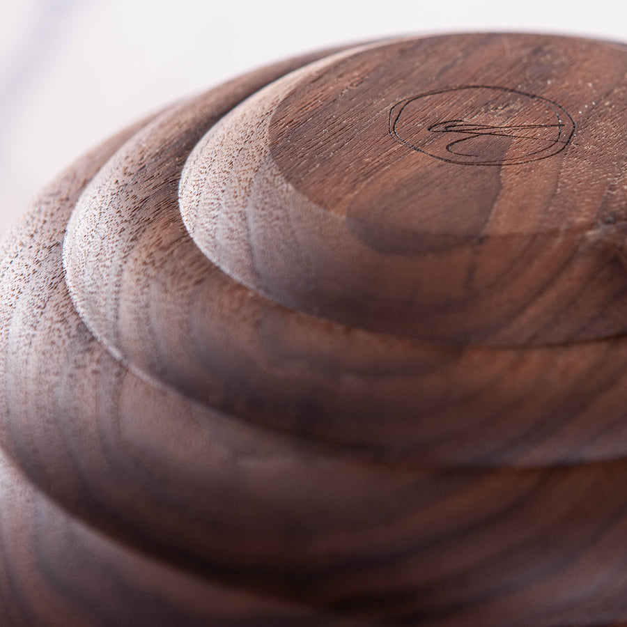 HIVE VESSEL IN TEXTURED BLACK WALNUT