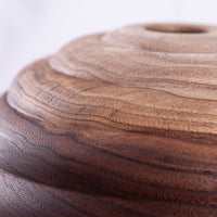 HIVE VESSEL IN TEXTURED BLACK WALNUT