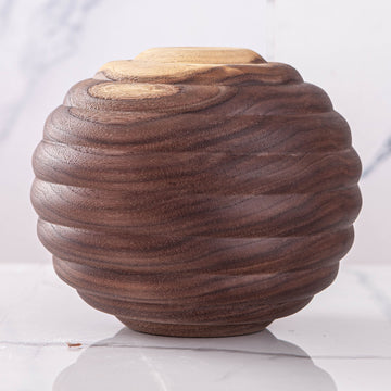 HIVE VESSEL IN TEXTURED BLACK WALNUT (2)