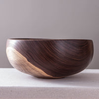 OBLIQUE BOWL IN BLACK WALNUT 14.5x6"