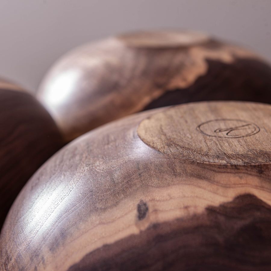 OBLIQUE BOWL IN BLACK WALNUT 14.5x6"