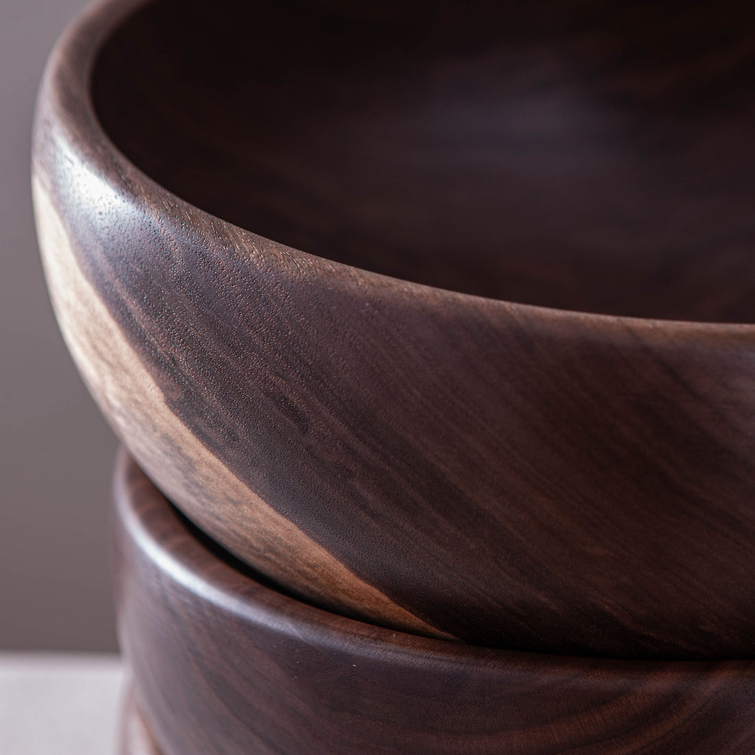 OBLIQUE BOWL IN BLACK WALNUT 14.5x6"