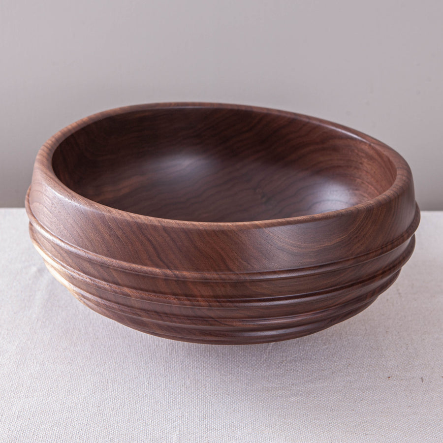 CASSINI BOWL IN BLACK WALNUT 14.5"x6.25"