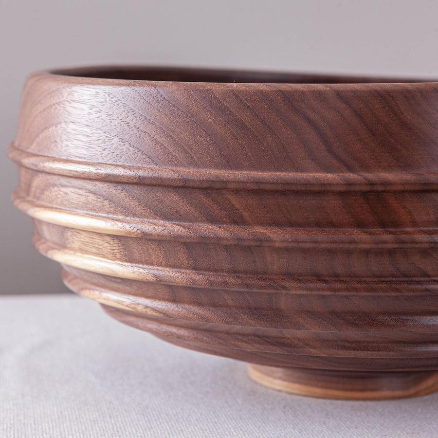 CASSINI BOWL IN BLACK WALNUT 14.5"x6.25"