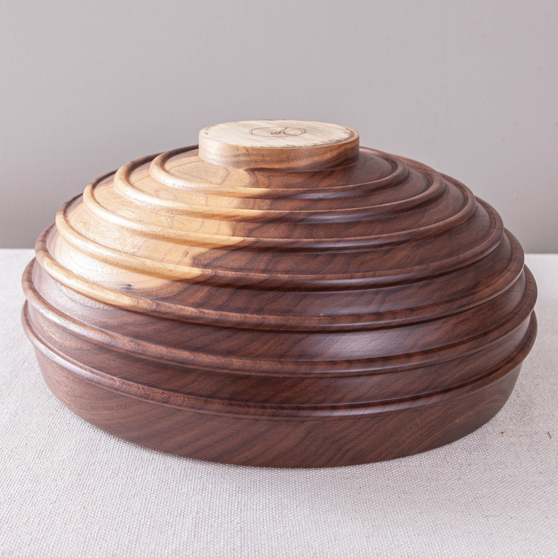 CASSINI BOWL IN BLACK WALNUT 14.5"x6.25"