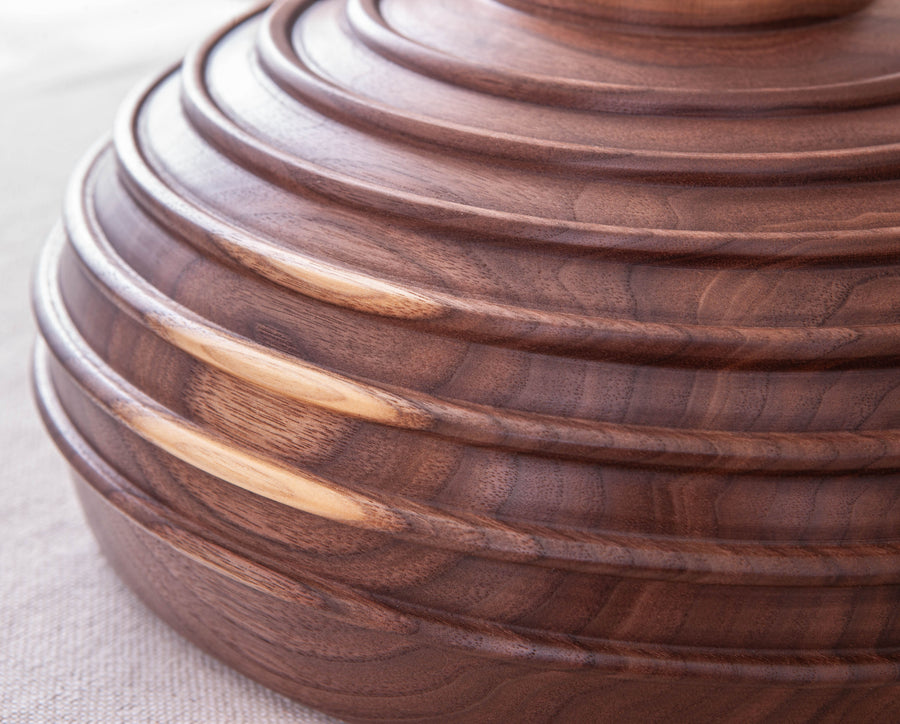 CASSINI BOWL IN BLACK WALNUT 14.5"x6.25"