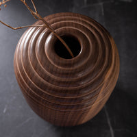 POLISHED HIVE VESSEL IN BLACK WALNUT