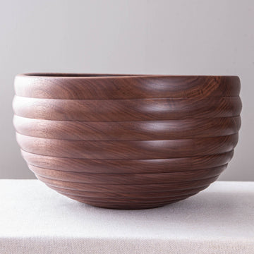 HIVE BOWL IN BLACK WALNUT 14.75"x8.25"