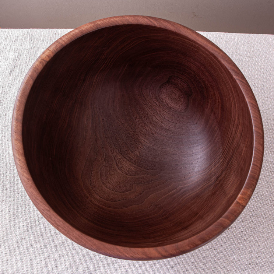 HIVE BOWL IN BLACK WALNUT 14.75"x8.25"