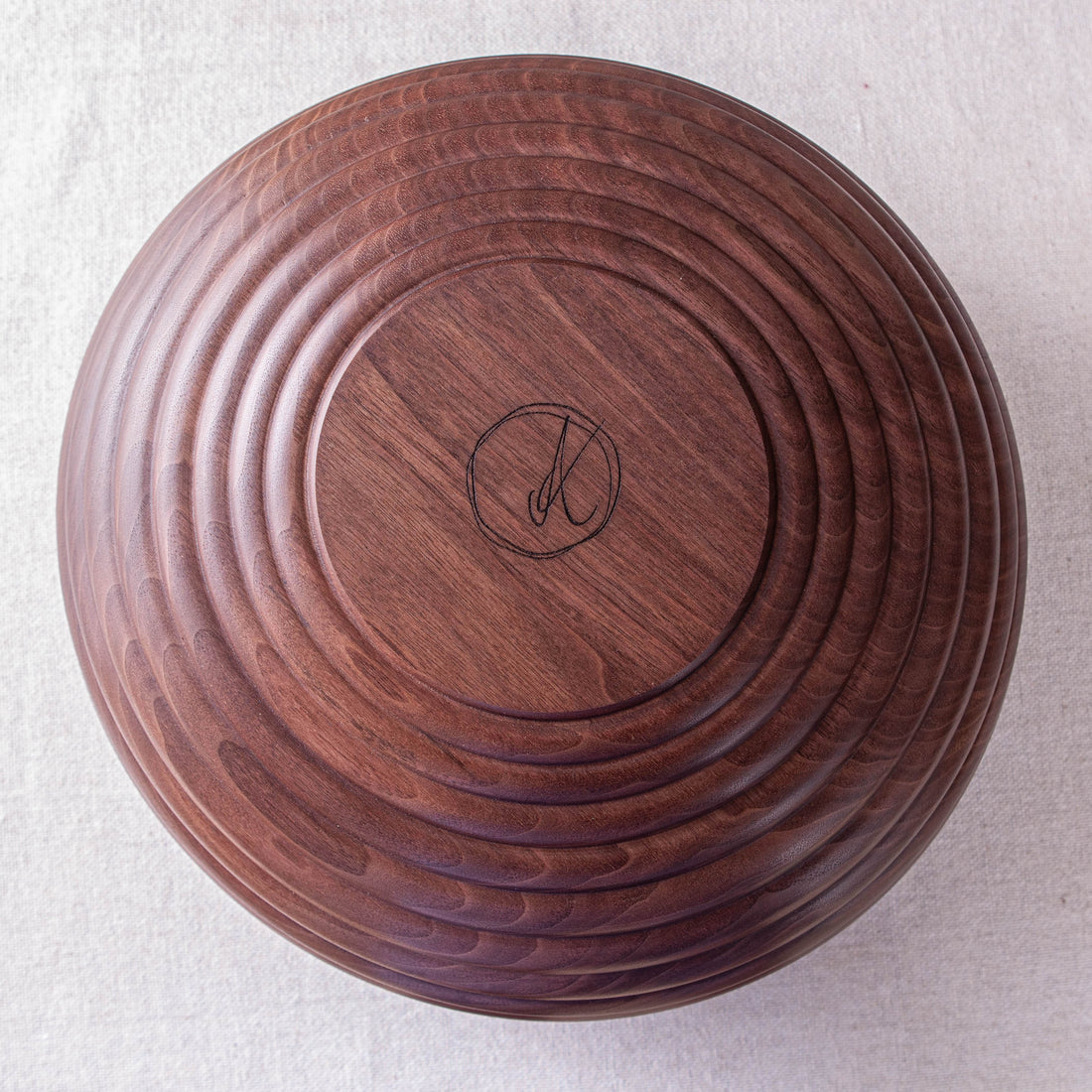 HIVE BOWL IN BLACK WALNUT 14.75"x8.25"