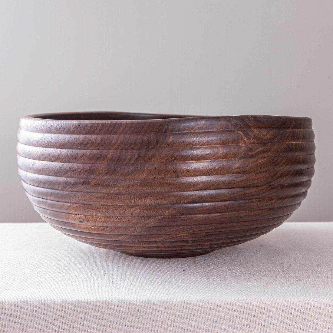 HIVE BOWL IN BLACK WALNUT 17"x7.75"