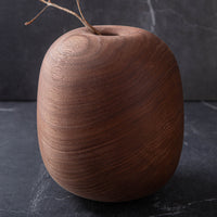 SUNKEN TOP VESSEL IN TEXTURED BLACK WALNUT