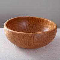 OBLIQUE BOWL IN CURLY CHERRY 13x5"