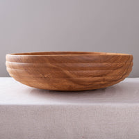 HIVE BOWL IN FIGURED ASH 18.25" x 5"