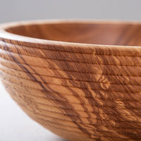 BANNETON BOWL IN FIGURED ASH 12.5"X4.5”