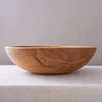 BANNETON BOWL IN FIGURED ASH 17.5"X5”