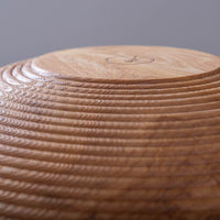 BANNETON BOWL IN FIGURED ASH 17.5"X5”