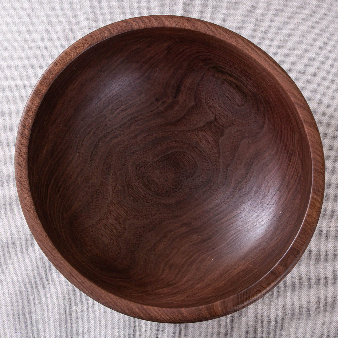 CASSINI BOWL IN TEXTURED BLACK WALNUT 14"x5.5"