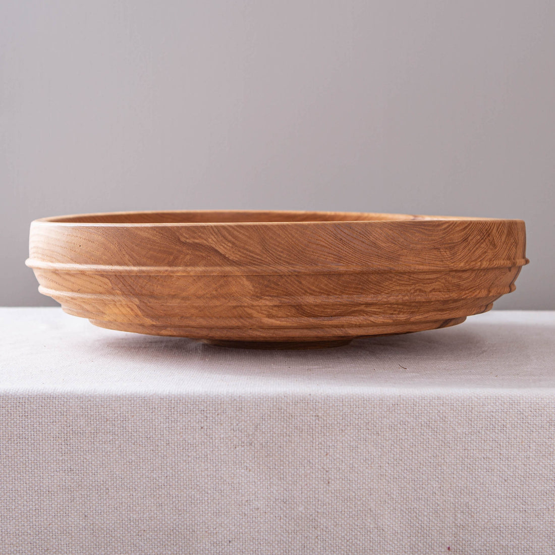 CASSINI BOWL IN TEXTURED FIGURED ASH 17"x4"