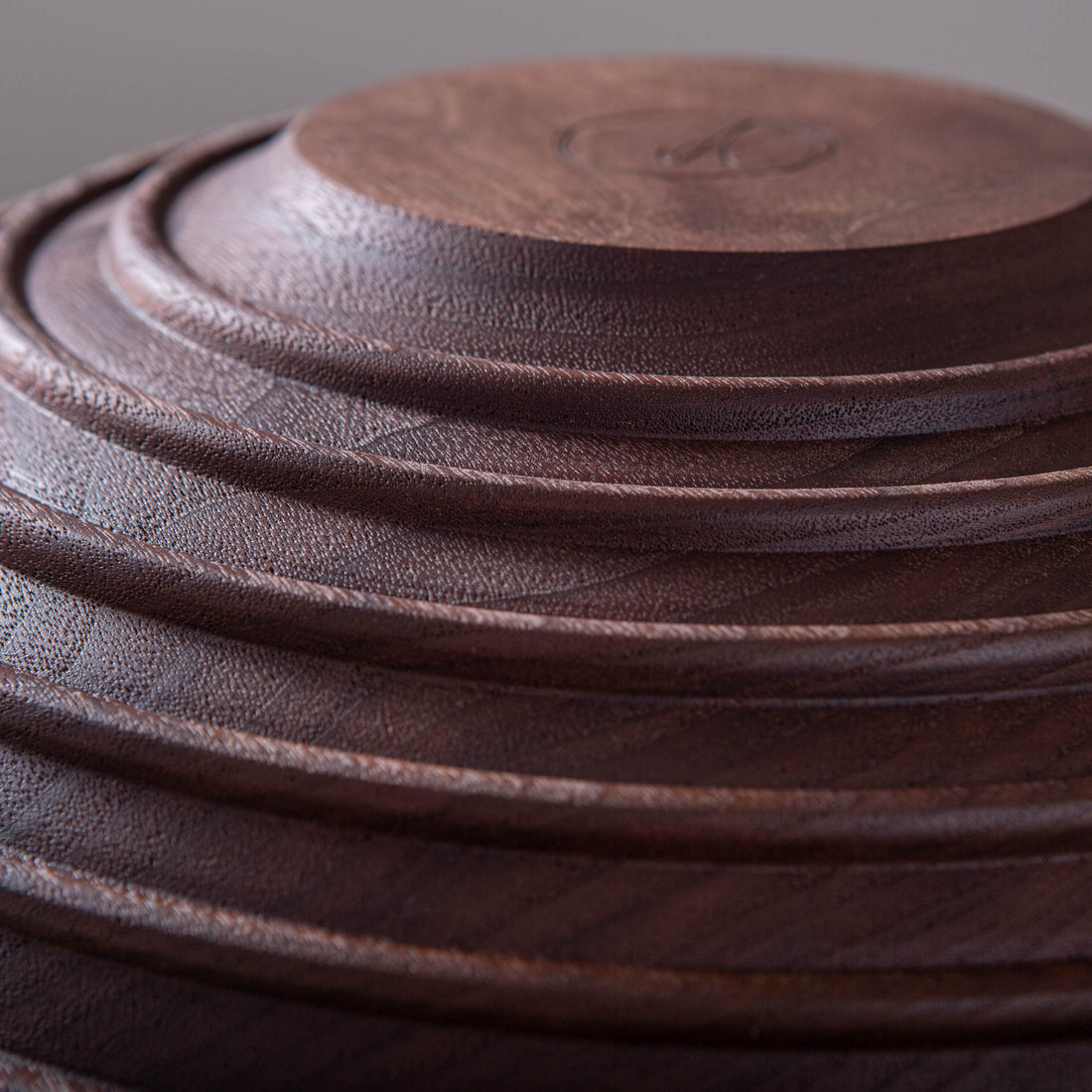 CASSINI BOWL IN TEXTURED BLACK WALNUT 14"x5.5"