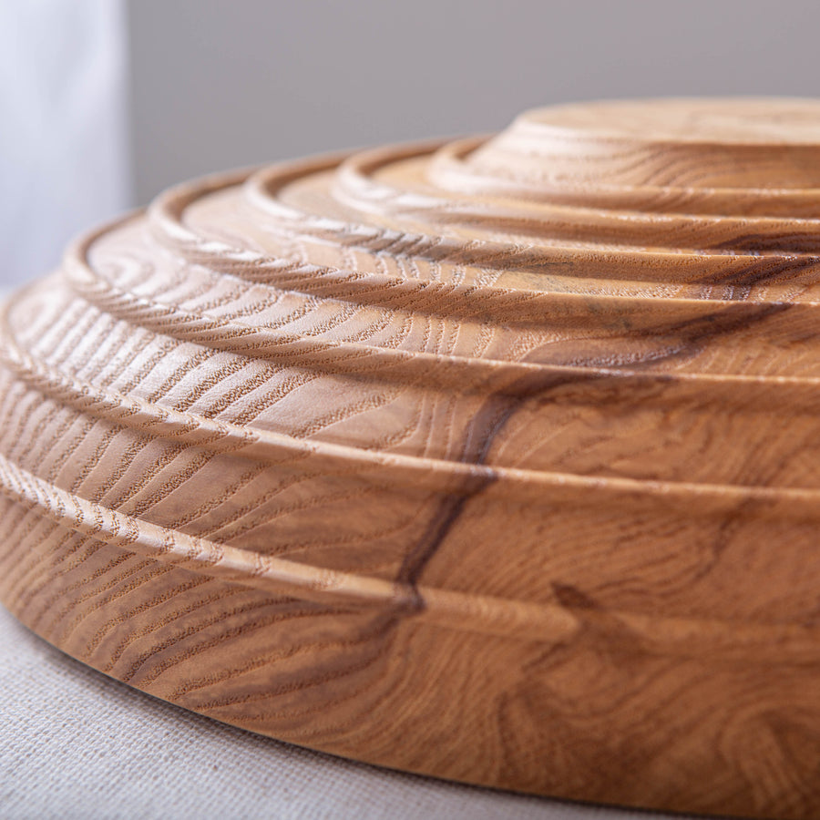 CASSINI BOWL IN TEXTURED FIGURED ASH 17"x4"