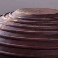 CASSINI BOWL IN TEXTURED BLACK WALNUT 19x7.75"