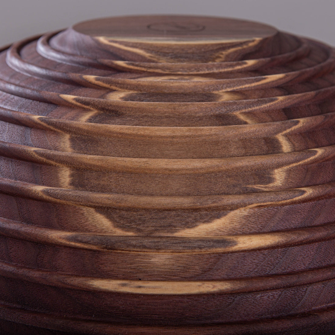 CASSINI BOWL IN TEXTURED BLACK WALNUT 19x7.75"