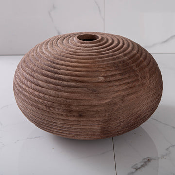 BEADED VESSEL IN TEXTURED BLACK WALNUT 3