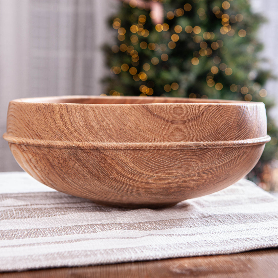 SINGLE BEAD PREMIER BOWL IN FIGURED ASH 17x6.25"
