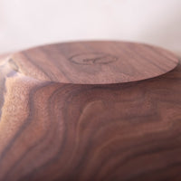 RAISED BEAD OBLIQUE BOWL IN BLACK WALNUT  16x6.5"