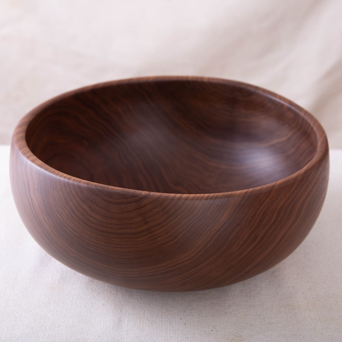OBLIQUE BOWL IN BLACK WALNUT  14x5.5"