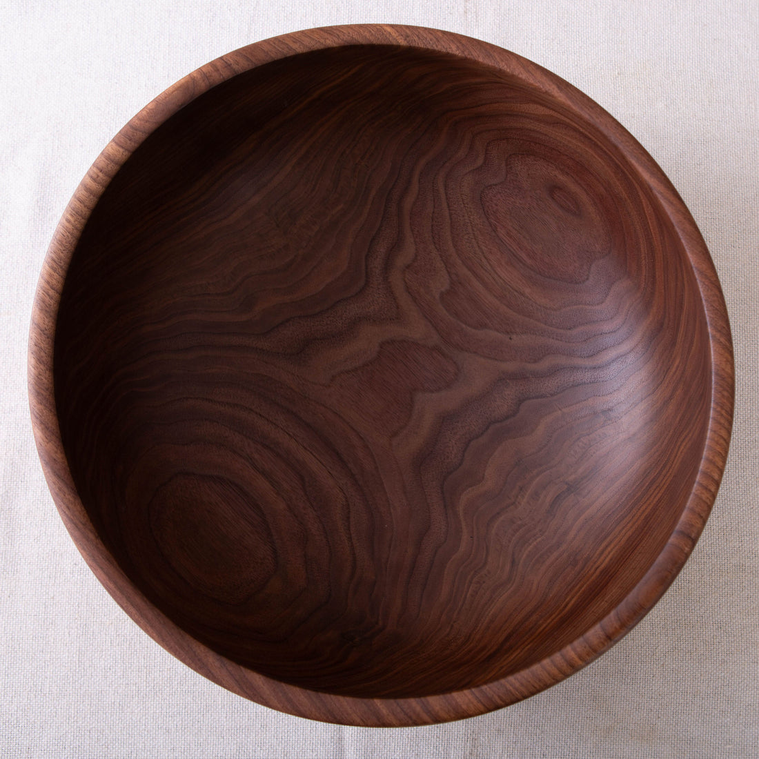 OBLIQUE BOWL IN BLACK WALNUT  14x5.5"