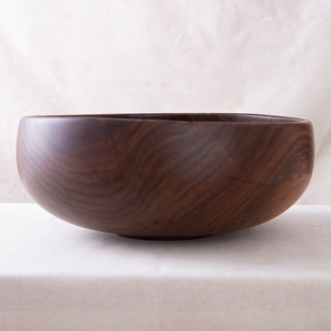 OBLIQUE BOWL IN BLACK WALNUT  15x6"