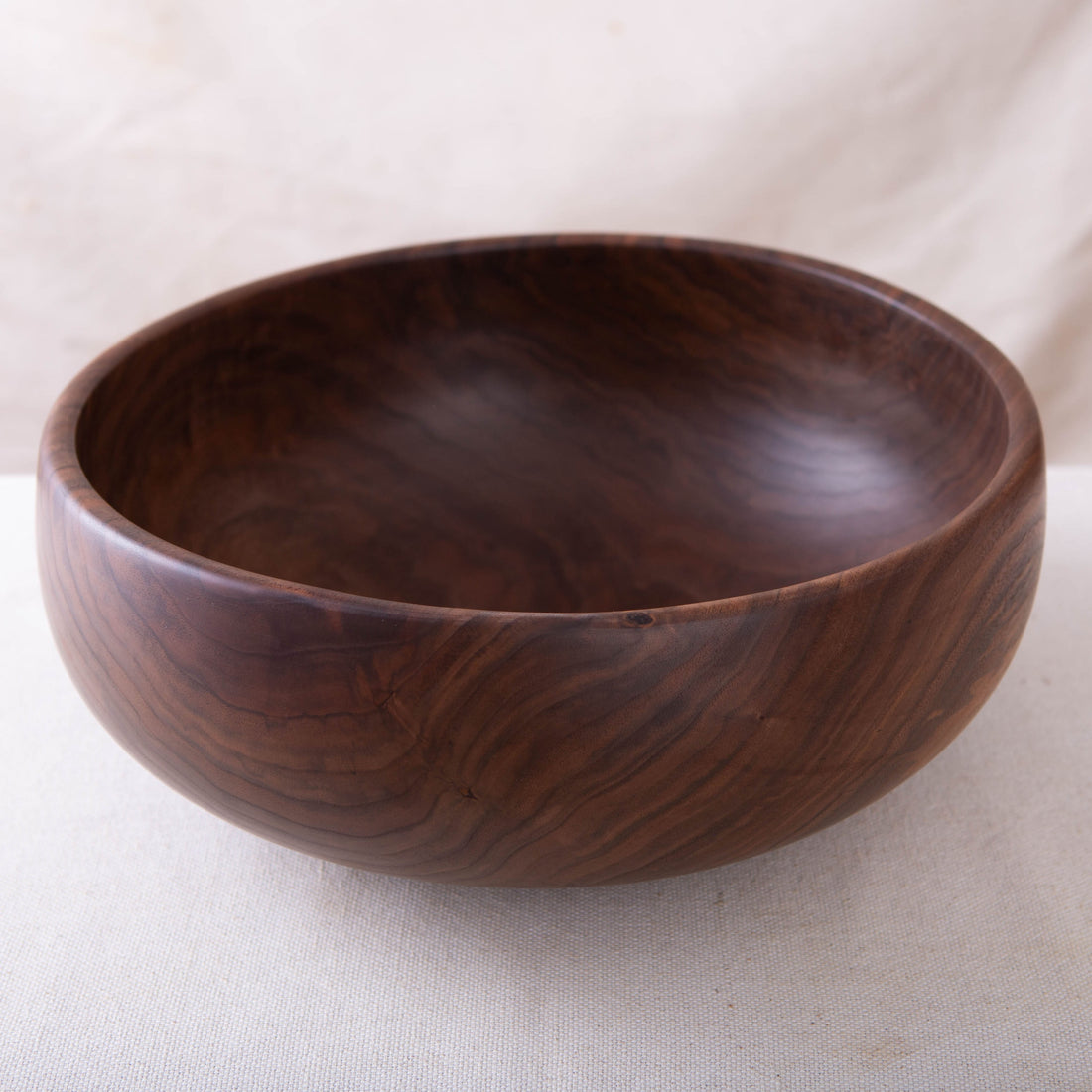 OBLIQUE BOWL IN BLACK WALNUT  15x6"