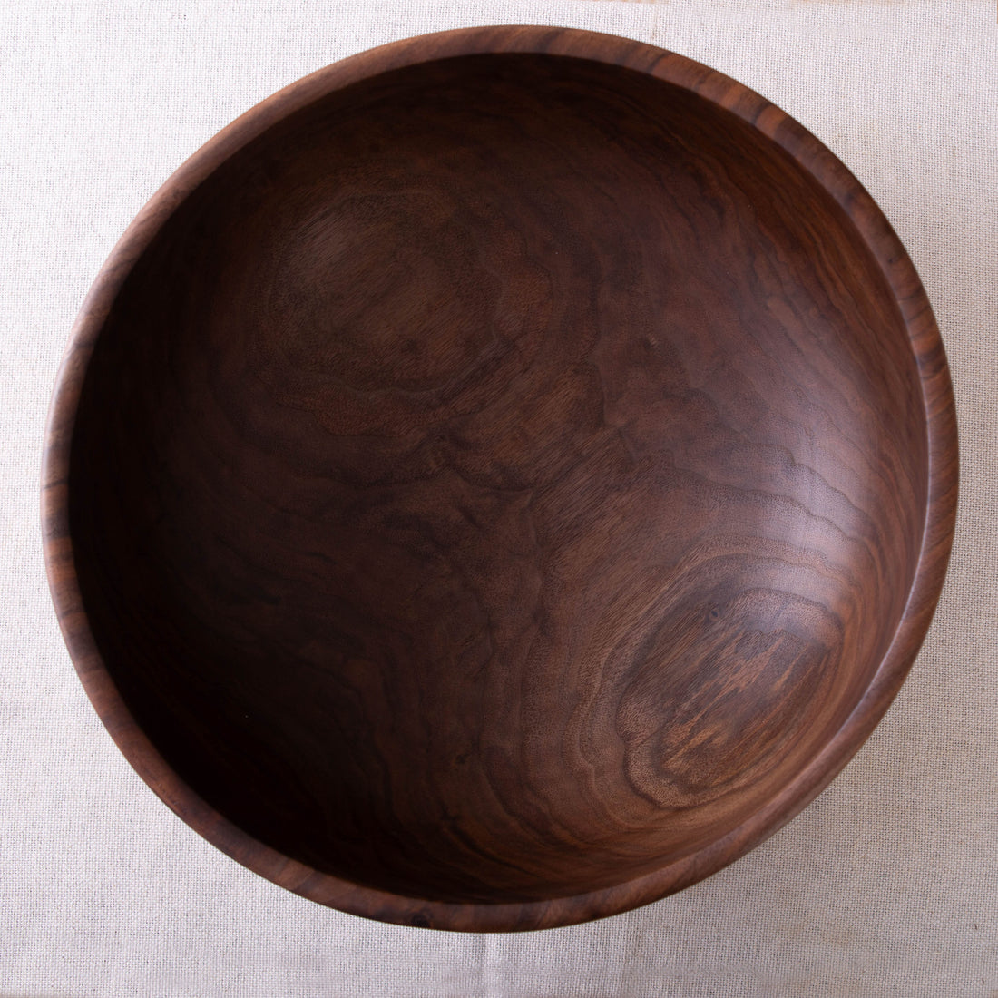 OBLIQUE BOWL IN BLACK WALNUT  15x6"