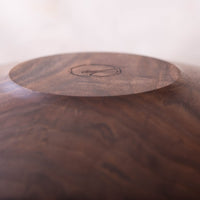 OBLIQUE BOWL IN BLACK WALNUT  15x6"