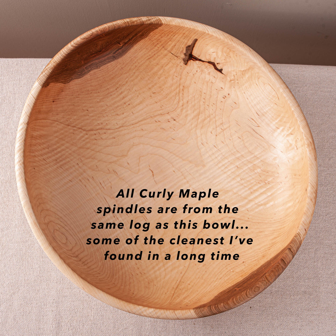 SPINDLE BLANKS IN CURLY RED MAPLE