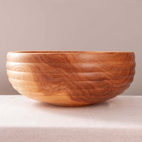 HIVE BOWL IN FIGURED ASH 15.5" x 6.25"