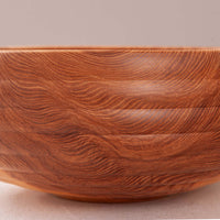 HIVE BOWL IN FIGURED ASH 15.5" x 6.25"