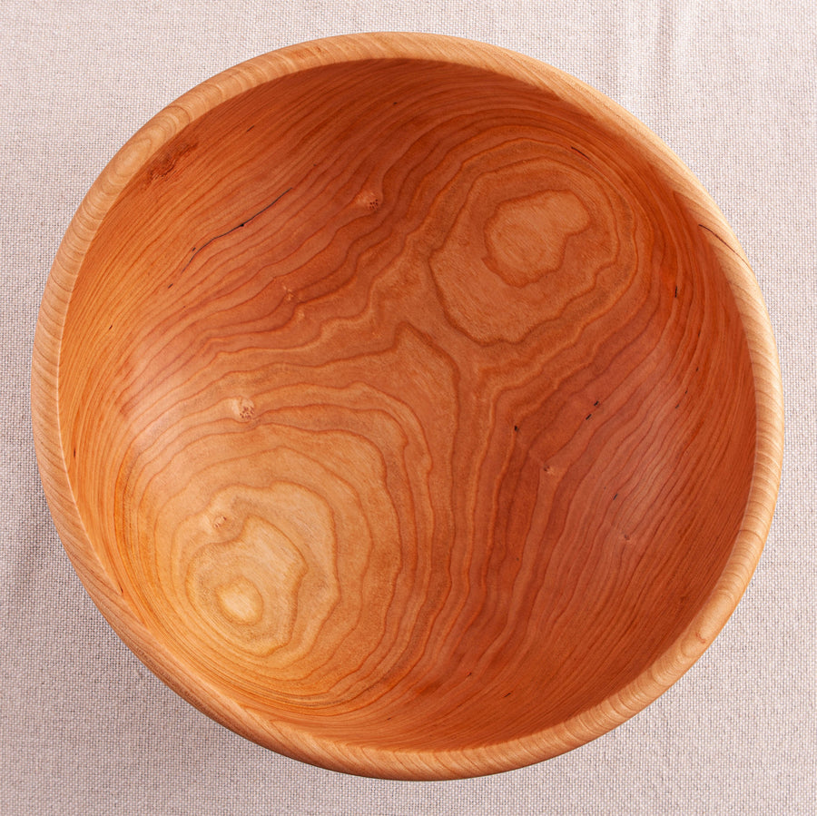 HIVE BOWL IN CHERRY AND EBONIZED CHERRY