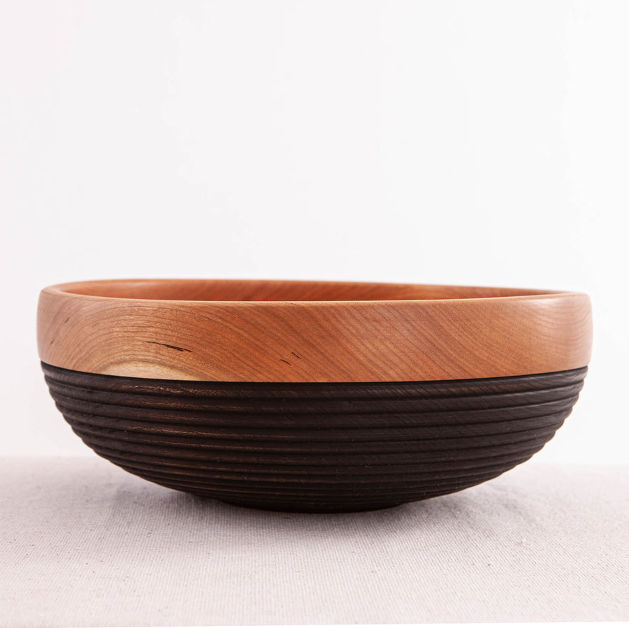 RULE OF THIRDS BOWL IN CHERRY 13" x 5"